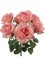Pink Silk Rose Bush - Lifelike Artificial Bouquet for Home Décor & Floral Arrangements - Year-Round Beauty, Floral Home by Artificial Flowers